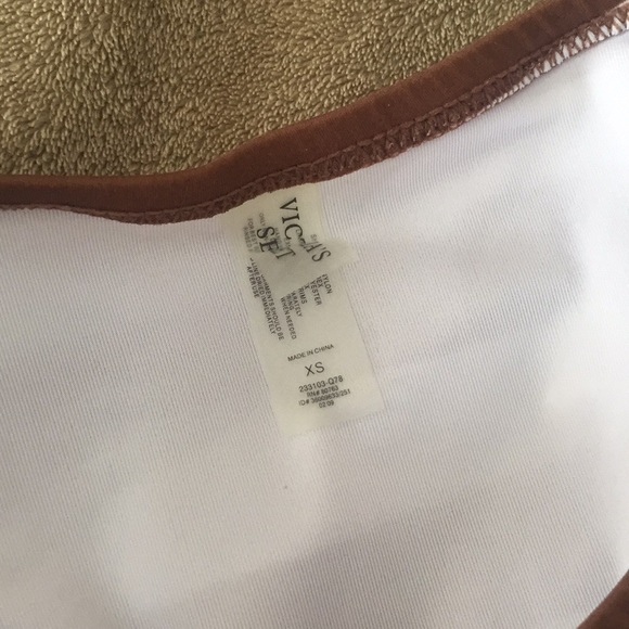 Victoria’s Secret brown and white bikini - Picture 2 of 3